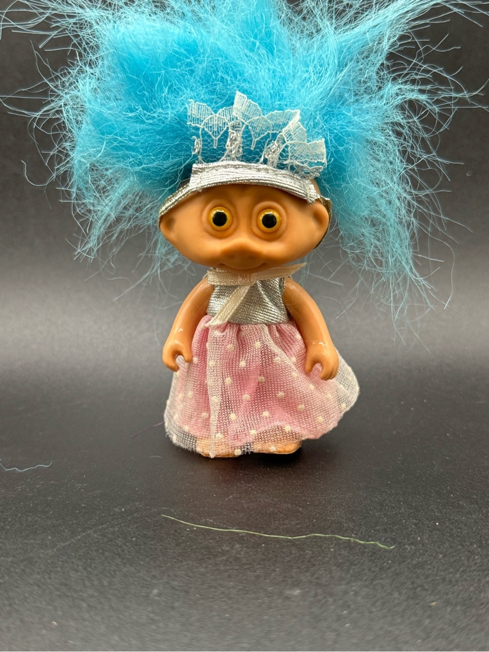 Vintage MAGICAL WORLD OF POSE-ABLE TROLLS 3" Creata Princess Troll Doll 1992